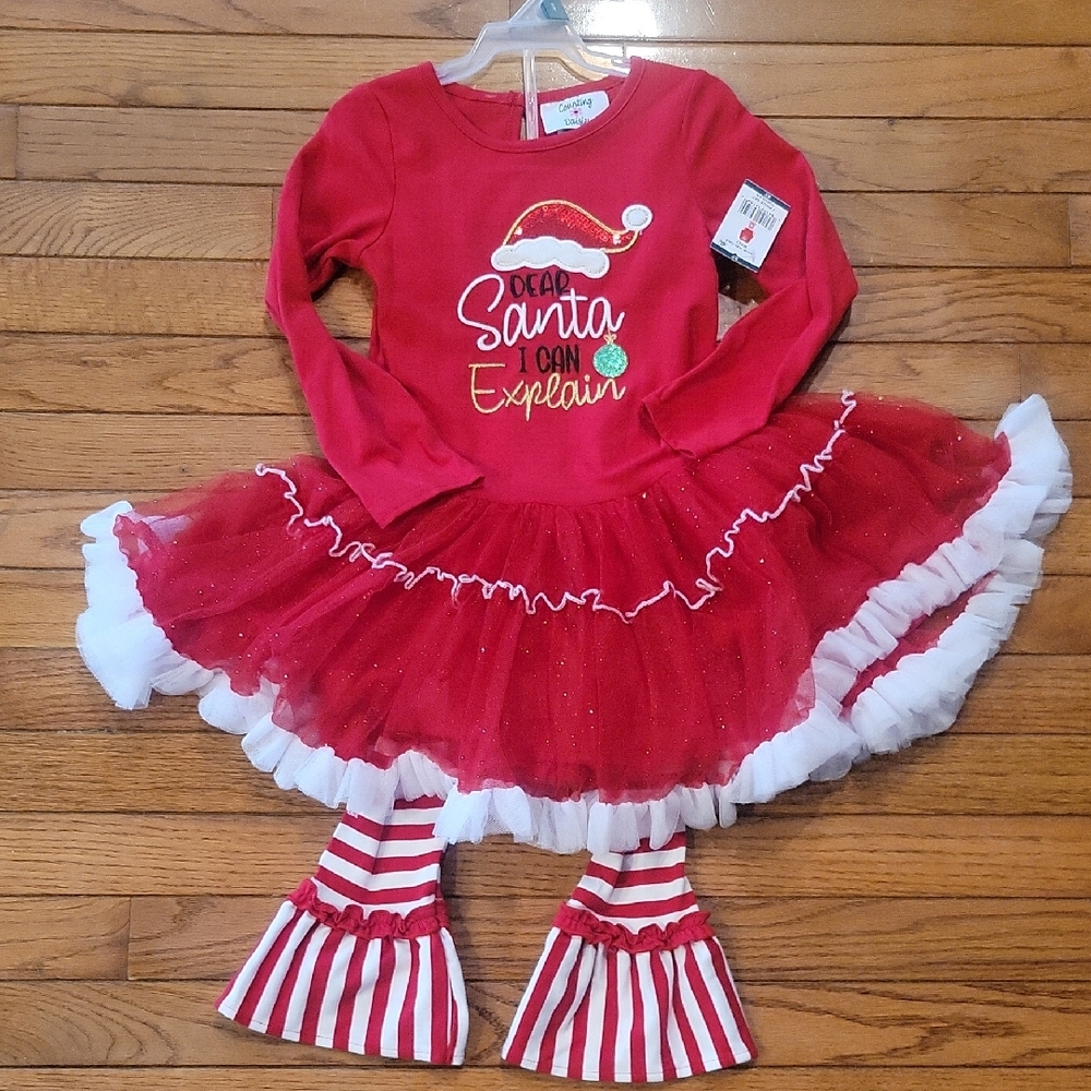 Red and White Santa Kids Costume